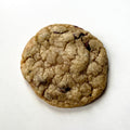 Single cookie on a white background